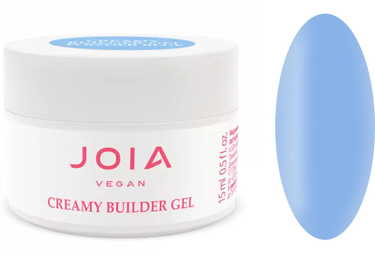 Моделирующий гель Creamy Builder Gel Powder Blue JOIA vegan, 15 мл