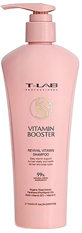 Шампунь відновлюючий вітамінізований Vitamin Booster T-LAB Professional, 300 мл