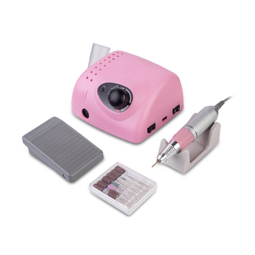 Фрезер Bucos ZS-705 Professional (65W/35000 обертів) рожевий  Фото 2 