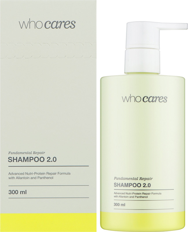 Шампунь для глибокого очищення шкіри голови Shampoo 2.0 Fundamental Repair Who Cares, 300 мл на beauty-prof.com Фото 2 Шампунь для глибокого очищення шкіри голови Shampoo 2.0 Fundamental Repair Who Cares, 300 мл Фото 2