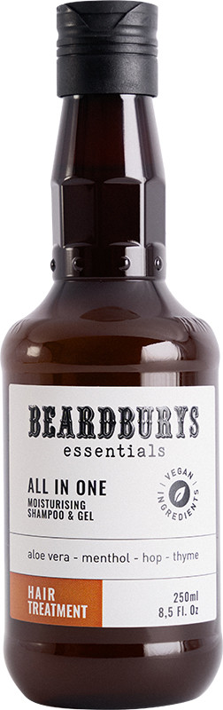 Шампунь, кондиціонер, гель для душу All In One Essentials Beardburys, 250 мл на beauty-prof.com Шампунь, кондиціонер, гель для душу All In One Essentials Beardburys, 250 мл
