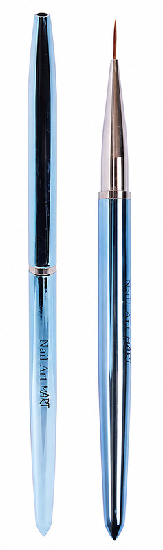 Кисточка с колпачком метал. голубой Liner 11мм на beauty-prof.com Кисточка с колпачком метал. голубой Liner 11мм