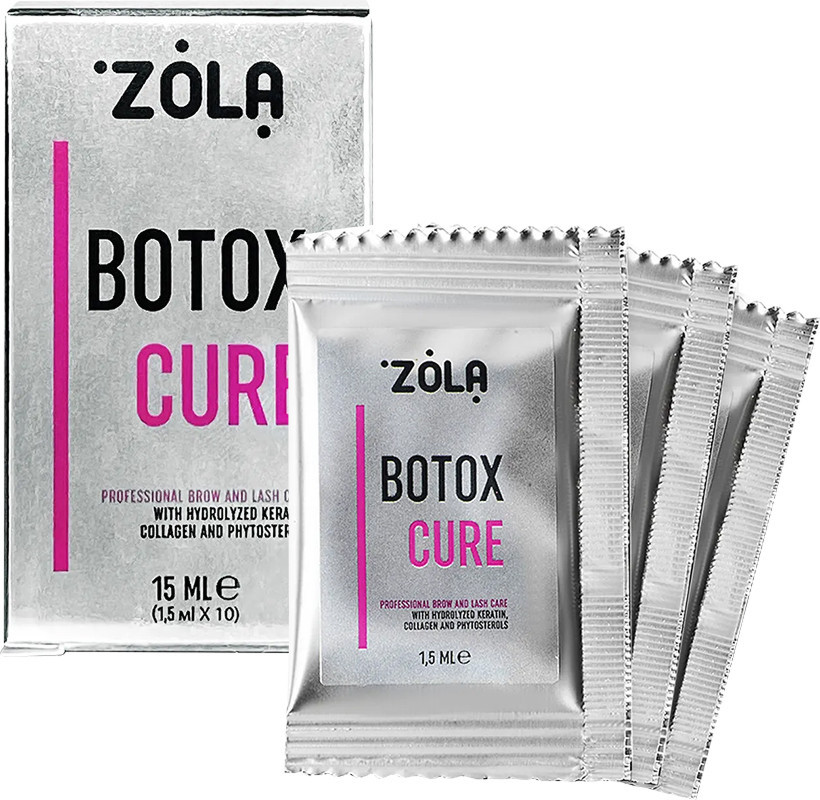 Ботокс для брів та вій Botox Cure в саше Zola, 10x1,5 мл 