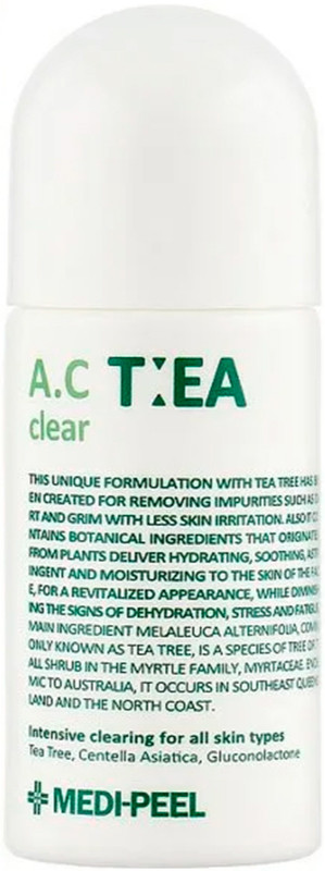 Средство локальное против акне с чайным деревом Medi-Peel A.C.Tea Clear, 50 мл на beauty-prof.com Средство локальное против акне с чайным деревом Medi-Peel A.C.Tea Clear, 50 мл
