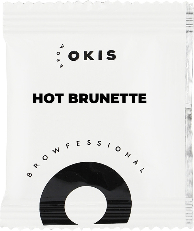 Фарба для брів в саше без окислювача HOT BRUNETTE OKIS BROW, 5 мл
