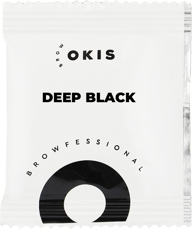 Фарба для брів в саше без окислювача DEEP BLACK OKIS BROW, 5 мл