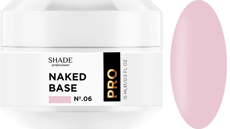 Основа каучуковая Naked base №6 Shade, 15 мл.