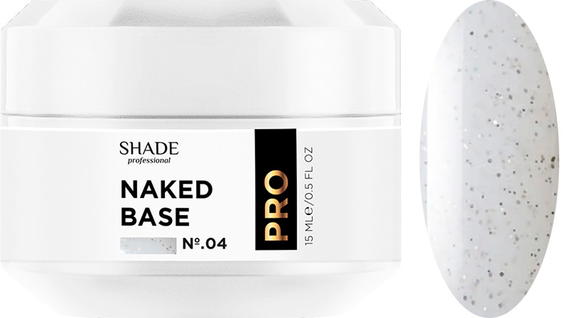 Основа каучуковая Naked base №4 Shade, 15 мл.