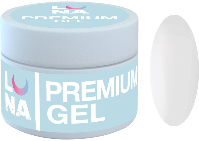 Гель для нарощування Premium Gel №1 Luna, 15 мл