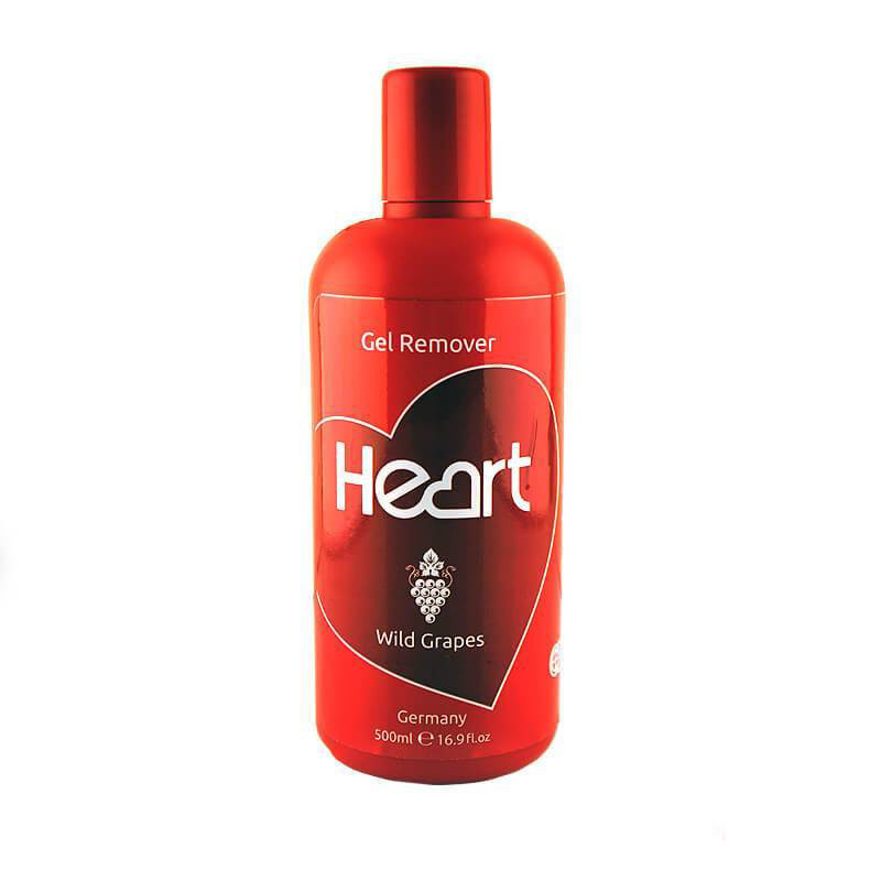 Remover 500 мл.  (Дикий виноград) HEART
 Рідина CLC Cleaner не містить ацетону.  Застосовується для швидкого і легкого зняття гель-лаку, биогеля.  Містить вітамінний комплекс, який зміцнює ніготь.

 Спосіб застосування:

 На ватний диск наноситься рідина,