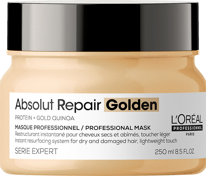 Маска золотая для восстановления поврежденных волос Absolut Repair Gold L’Oreal Professionnel Paris, 250 мл