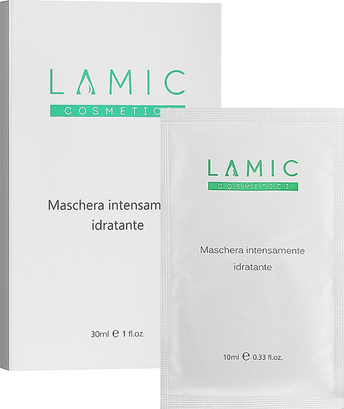 Маска для увлажнения лица Maschera Intensamente Idratante Lamic, 30 мл 