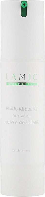 Флюид увлажняющий для лица и декольте Fluido idratante per viso e decollete Lamic 50 мл