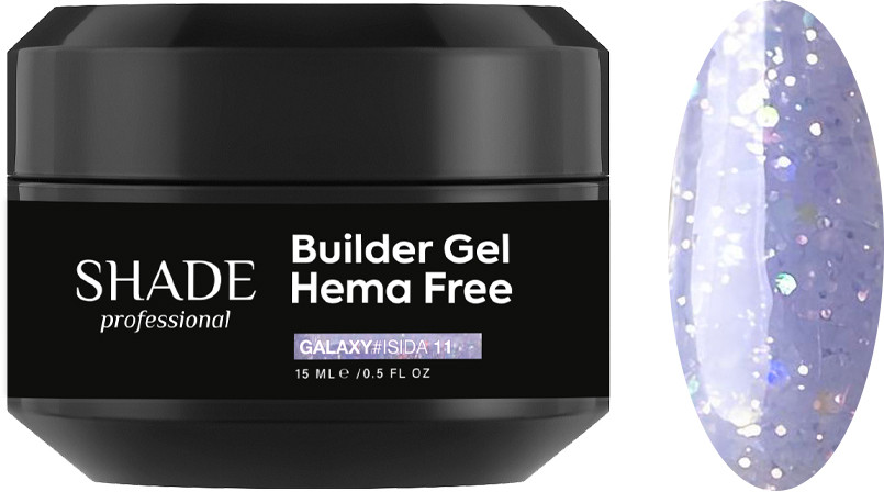 Білдер гель HEMA FREE BUILDER GEL GALAXY ISIDA 11 Shade, 15 мл