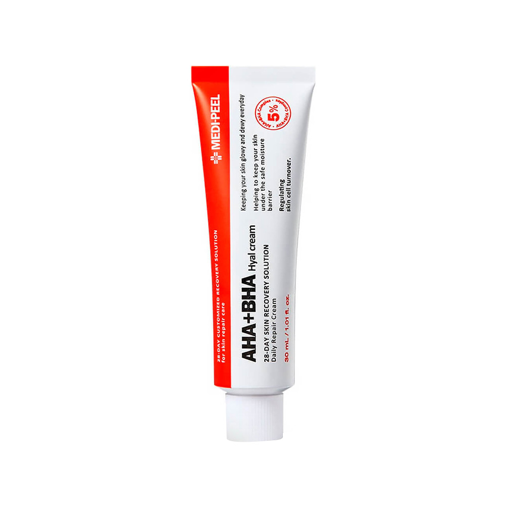 Крем для обличчя із комплексом кислот AHA BHA 28 Days Hyal Cream Medi-Peel, 30 мл