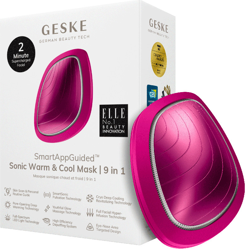 Звукова маска тепло та холод GESKE Sonic Warm & Cool Mask 9 в 1 бузковий