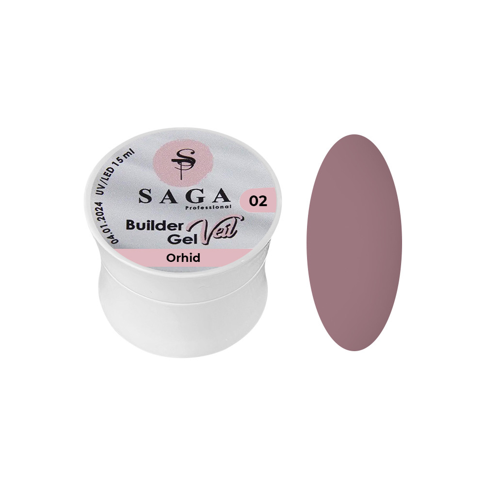Builder Gel Veil 2 Saga, 15 мл