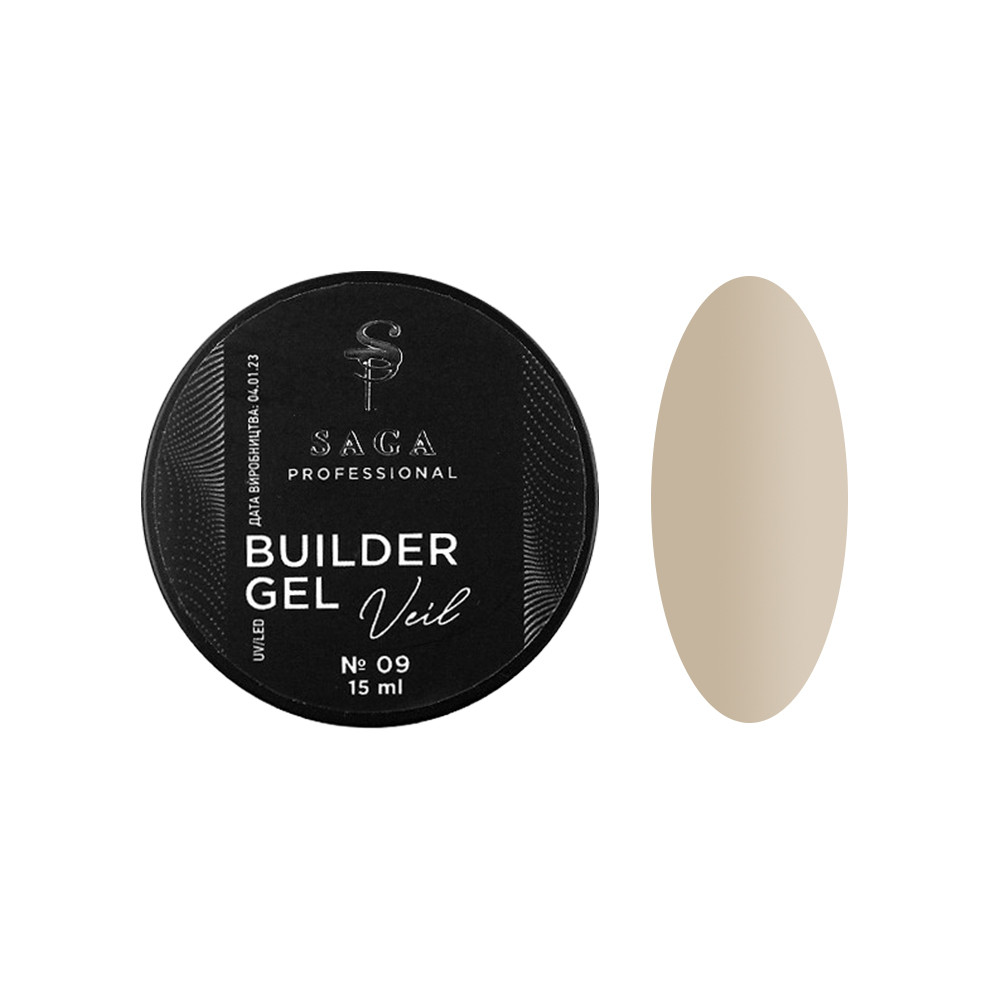 Builder Gel Veil 9 Saga, 15 мл