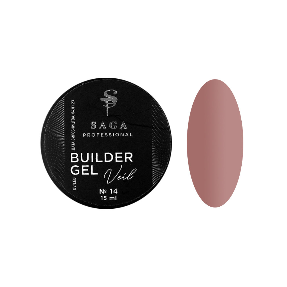 Builder Gel Veil 14 Saga, 15 мл