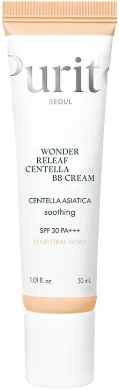 ВВ крем з екстрактом центелли Purito Seoul Wonder Releaf Centella BB Cream (№13 Neutral Ivory), 30 мл на beauty-prof.com ВВ крем з екстрактом центелли Purito Seoul Wonder Releaf Centella BB Cream (№13 Neutral Ivory), 30 мл