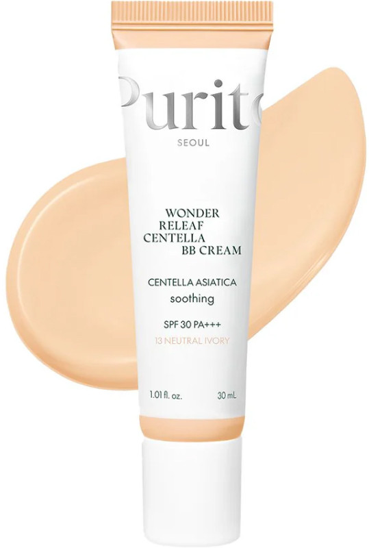 ВВ крем з екстрактом центелли Purito Seoul Wonder Releaf Centella BB Cream (№13 Neutral Ivory), 30 мл на beauty-prof.com Фото 2 ВВ крем з екстрактом центелли Purito Seoul Wonder Releaf Centella BB Cream (№13 Neutral Ivory), 30 мл Фото 2
