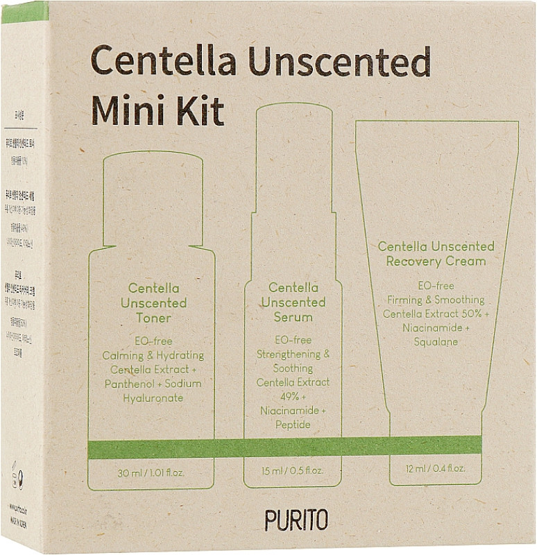 Набор миниатюр средств с центеллой без масел Purito Seoul Wonder Releaf Centella Mini Kit Unscented на beauty-prof.com Фото 3 Набор миниатюр средств с центеллой без масел Purito Seoul Wonder Releaf Centella Mini Kit Unscented Фото 3