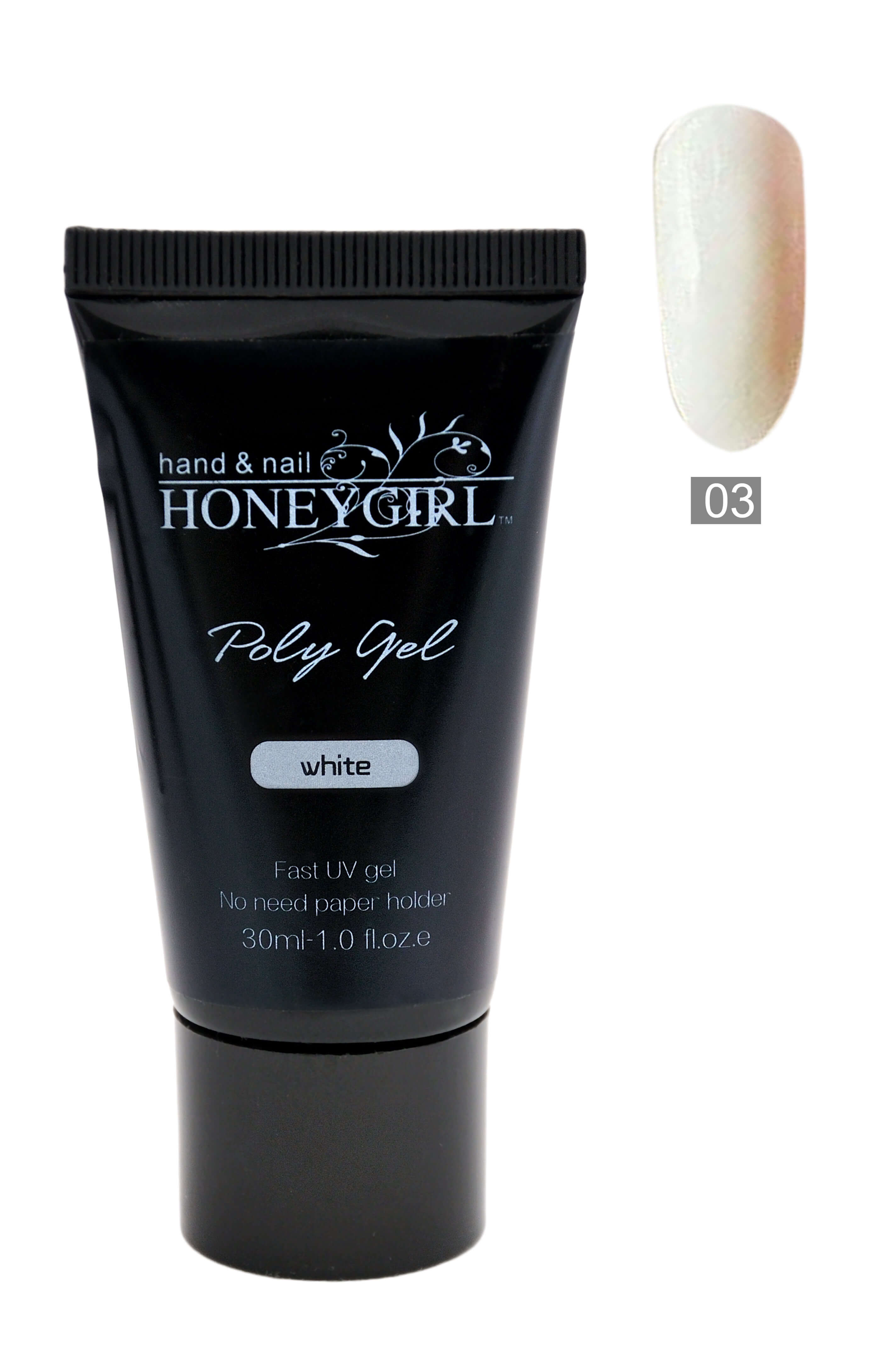 Poly Gel (03) 30 мл (молочний)  Honey Girl ТМ*