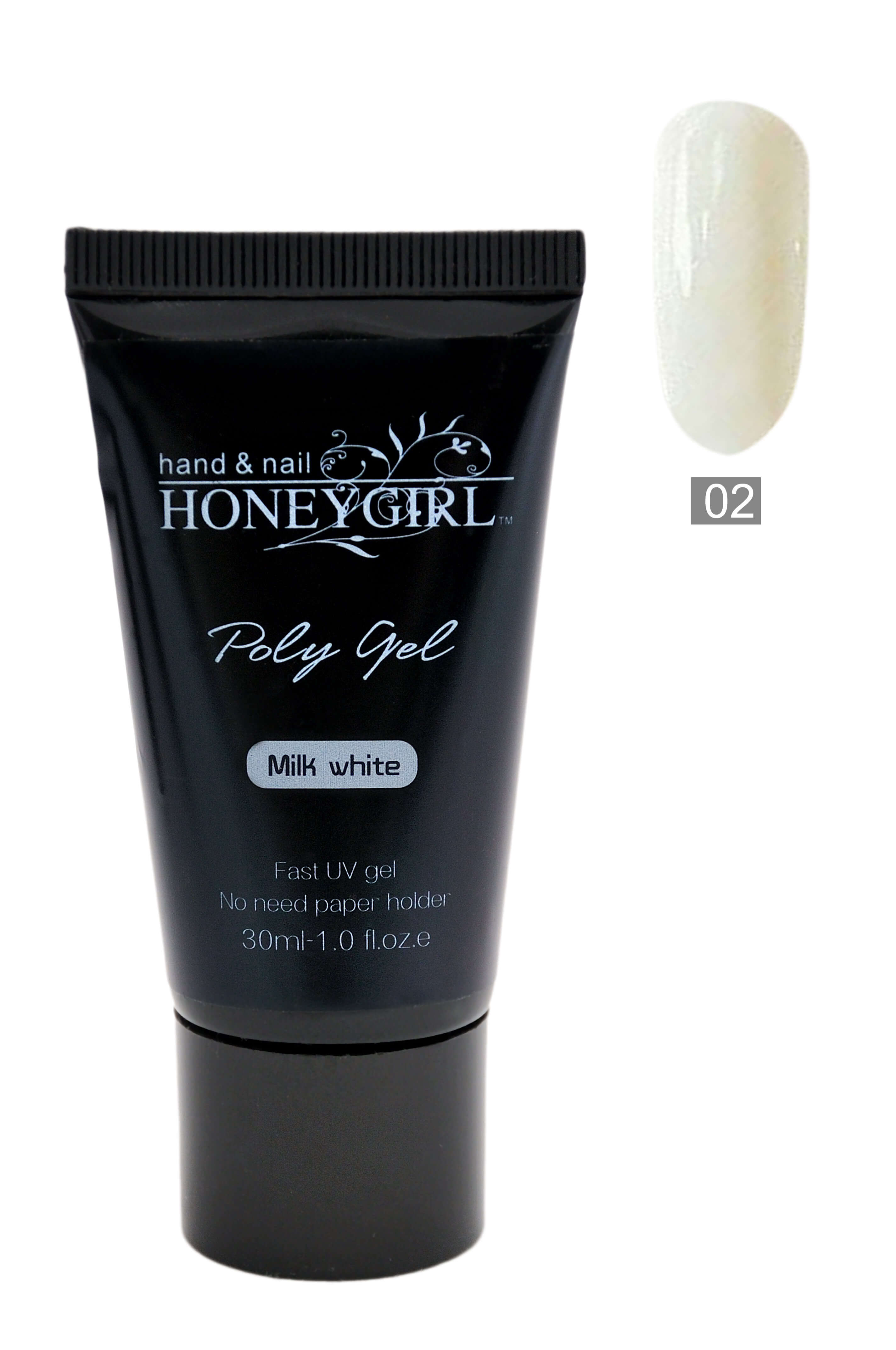 Poly Gel (02) 30 мл (білий) Honey Girl ТМ *