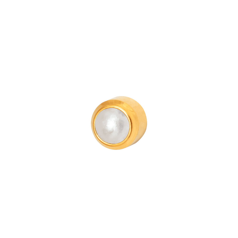 Сережки для вух темні перли завальцювання золото R 301 Y Studex, 3 мм