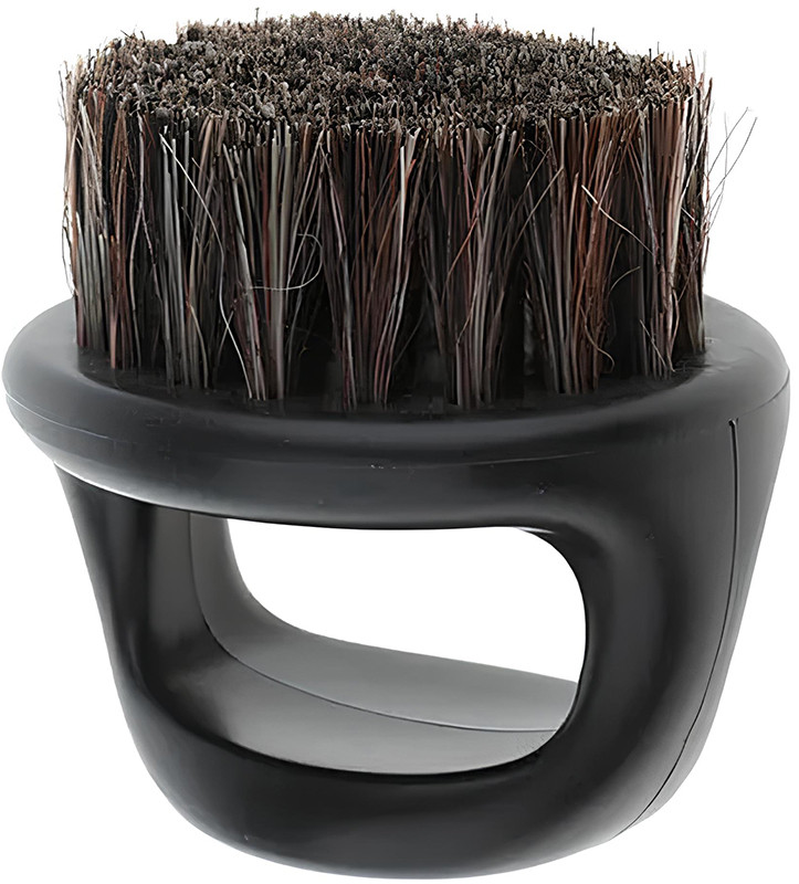 Щітка для бороди кругла з ручкою в коробочці Barber чорна/біла YRE на beauty-prof.com Щітка для бороди кругла з ручкою в коробочці Barber чорна/біла YRE