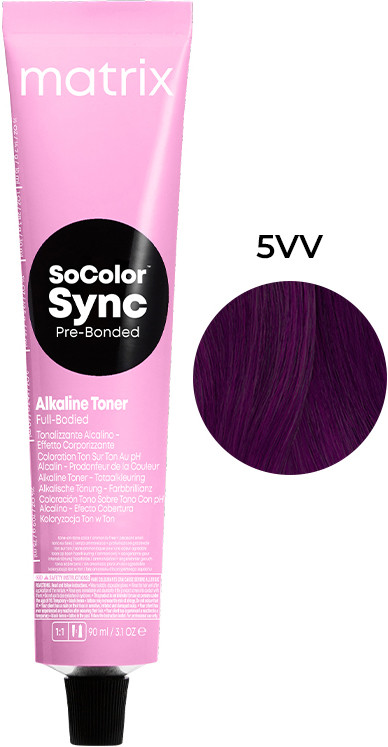 Фарба для волосся тонер PRE Bonded Socolor Sync 5VV, 90 мл Matrix