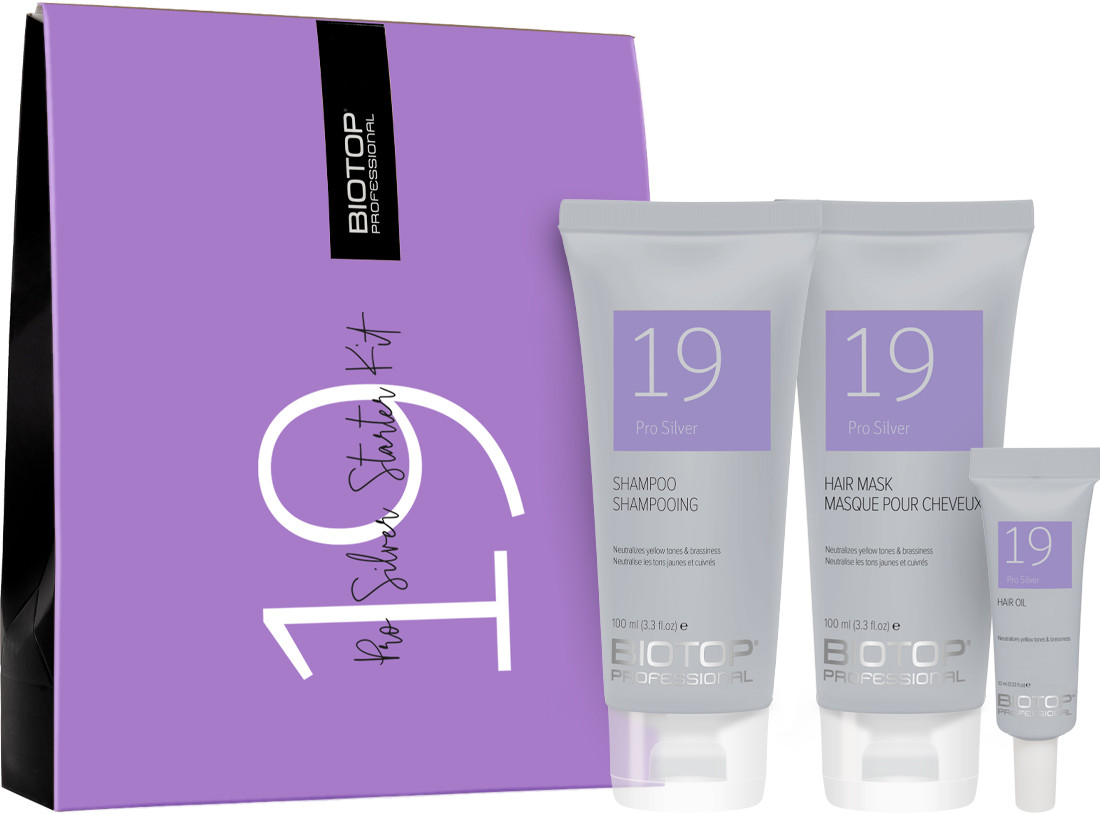 BIOTOP 19 Набір стартовий для волосся Pro Silver (100 мл/100 мл/10 мл) на beauty-prof.com BIOTOP 19 Набір стартовий для волосся Pro Silver (100 мл/100 мл/10 мл)