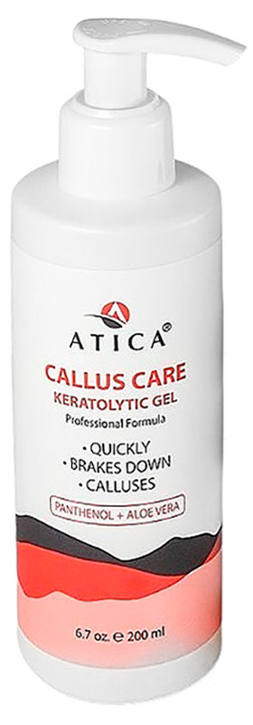 Кератолітик для видалення мозолів Callus Care Keratolytic Gel Atica, 200 мл