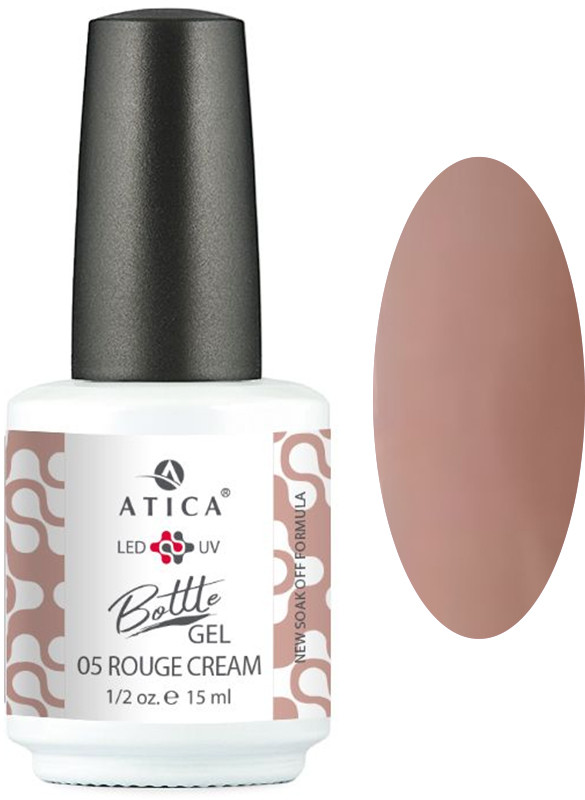 Рідкий гель укріплюючий Bottle Gel №05 Rouge Cream Atica, 15 мл