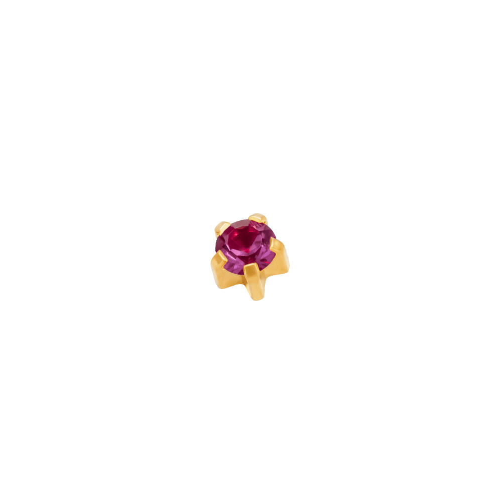Сережки для вух міні аметист крапан Studex M 102 Y, 2 мм