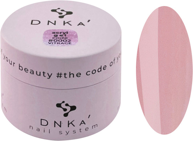 Аcryl Gel для ногтей DNKa, №0002 Vitrage 30 мл