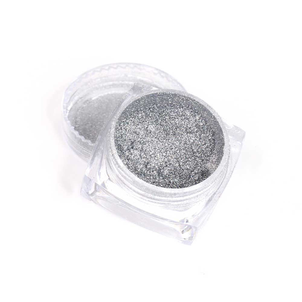 Втирання для нігтів Holographic Silver Global Fashion