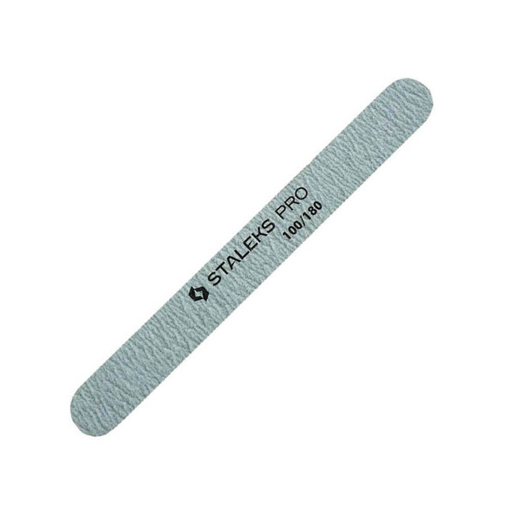 Пилка пряма мінеральна для нігтів Staleks Pro 100/180, 5 шт