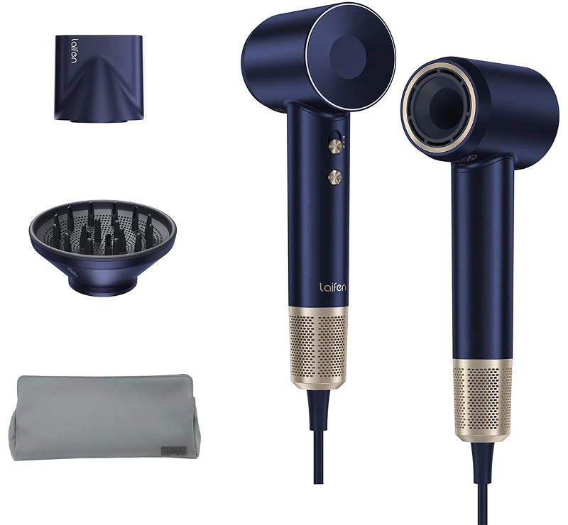 Фен для волосся з іонізацією Laifen Swift Premium Platinum Blue