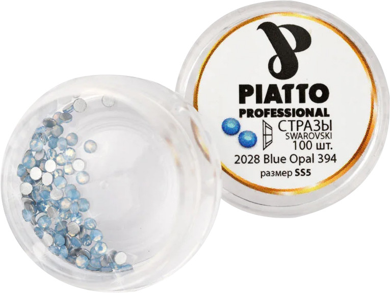 Стрази Сваровскі 2028 Blue Opal 394 (SS5) Piatto, 100 шт