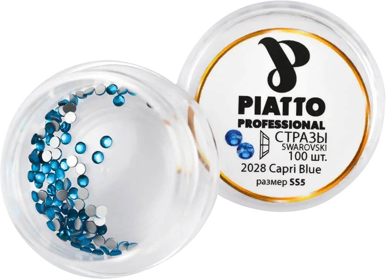 Стрази Сваровскі 2028 Capri Blue (SS5) Piatto, 100 шт