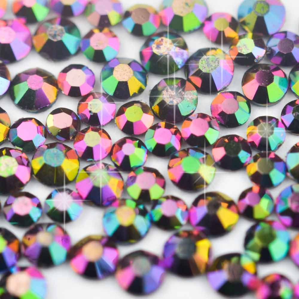 Стрази Glass 09 Mix Rainbow Gold AB SS4/SS6