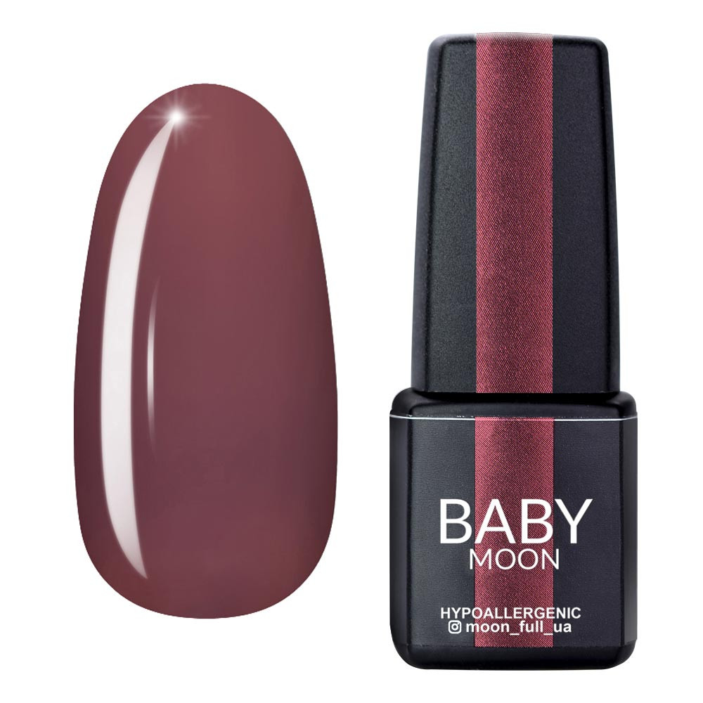 Гель-лак для ногтей Burgundy №02 Baby Moon, 6 мл