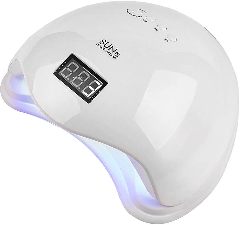 LED/UV Лампа SUN-5 гибридная (с дисплеем) WHITE 48 Вт на beauty-prof.com LED/UV Лампа SUN-5 гибридная (с дисплеем) WHITE 48 Вт