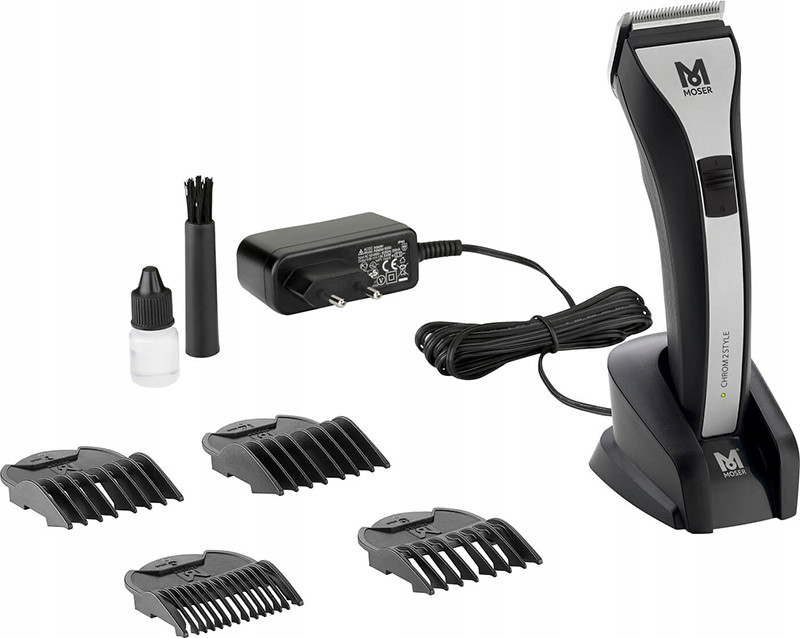 Машинка для стрижки Moser Chrom2Style black/ silv 1877-0050  Фото 3 
