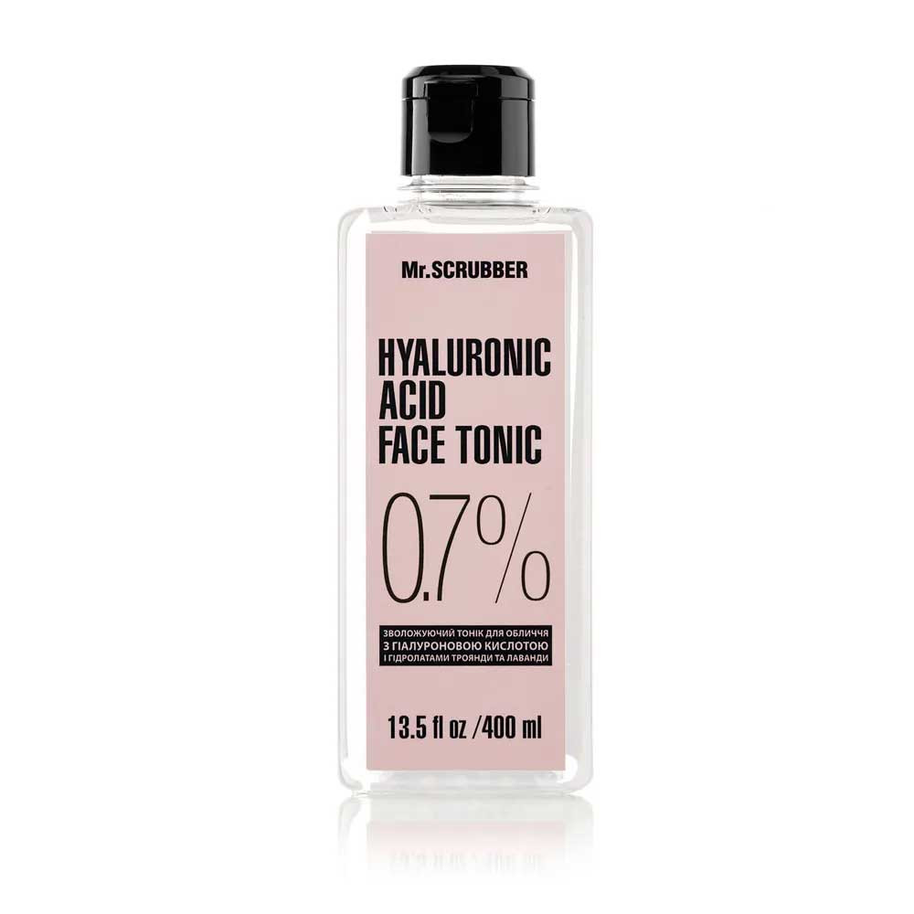 Тонік для обличчя з гіалуроновою кислотою Hyaluronic Acid Face Tonic Mr.SCRUBBER, 400 мл