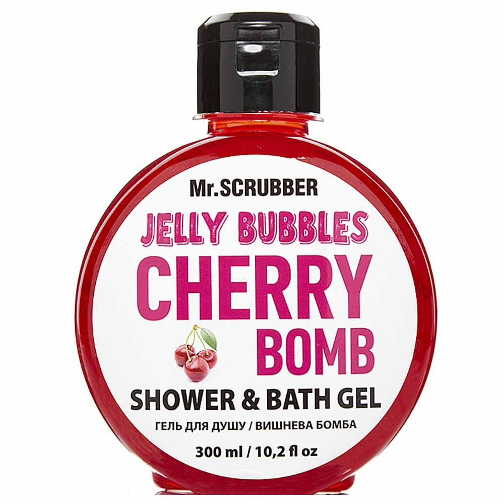 Гель для душа Jelly Bubbles Cherry Bomb Mr.Scrubber, 300 мл