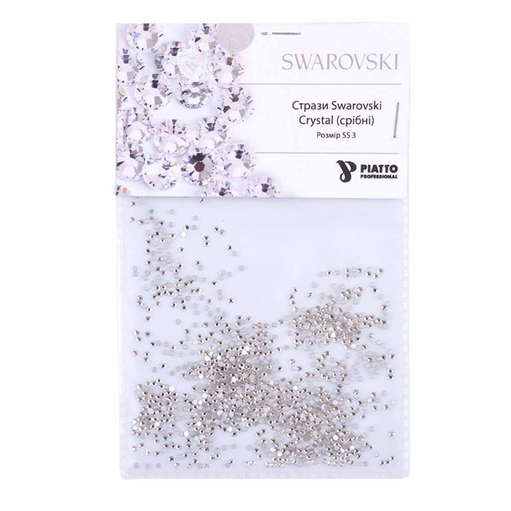 Стрази Swarovski 2000 SS 3 Crystal (срібло) Piatto, 1440 шт на beauty-prof.com Стрази Swarovski 2000 SS 3 Crystal (срібло) Piatto, 1440 шт