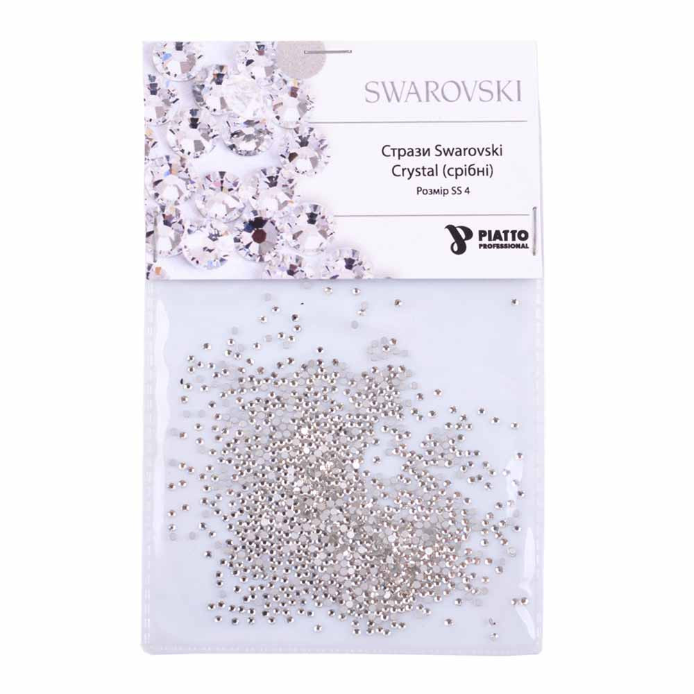 Стрази Swarovski 2000 SS 4 Crystal (срібло) Piatto, 1440 шт на beauty-prof.com Стрази Swarovski 2000 SS 4 Crystal (срібло) Piatto, 1440 шт