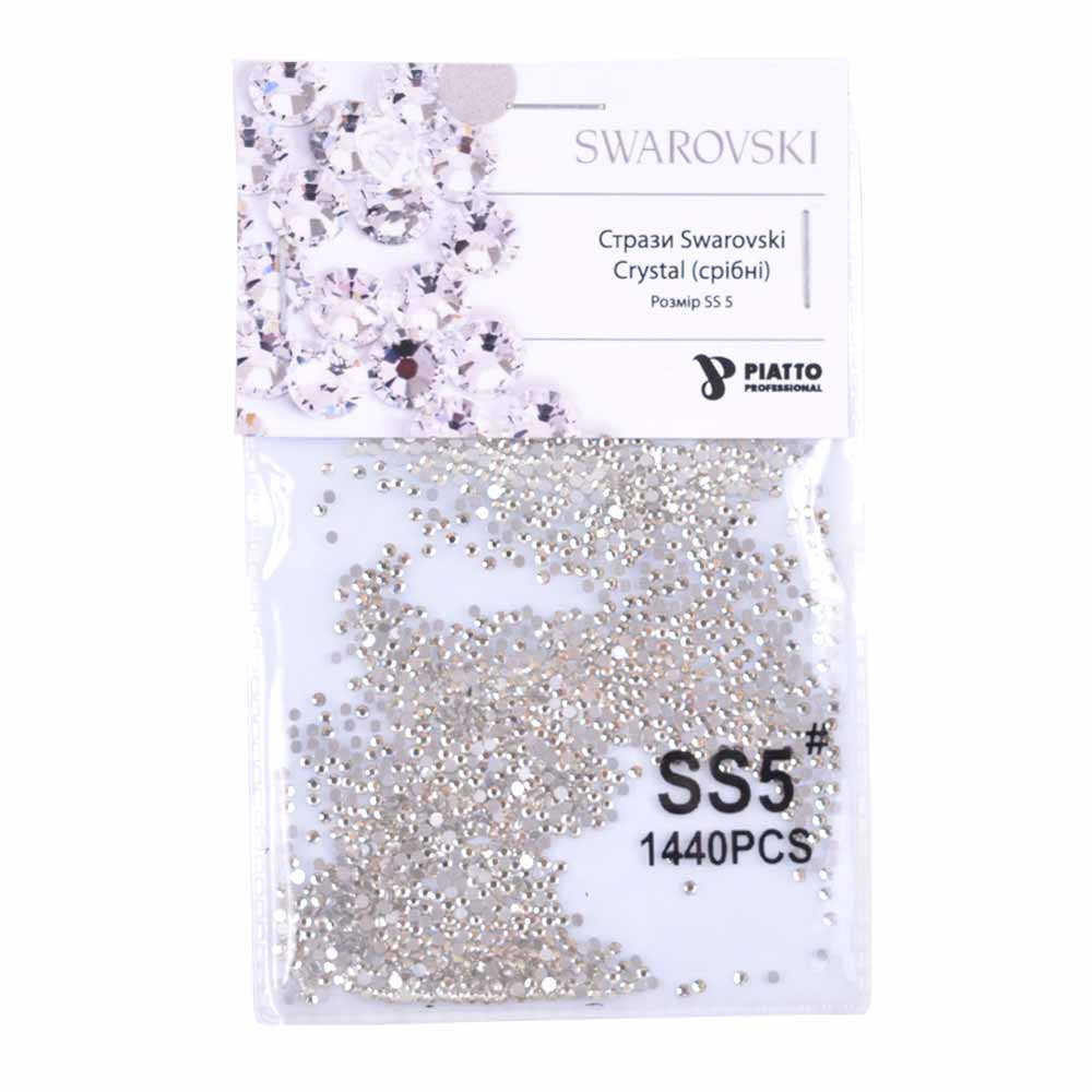 Стразы Swarovski 2000 SS 5 Crystal (серебро) Piatto, 1440 шт 